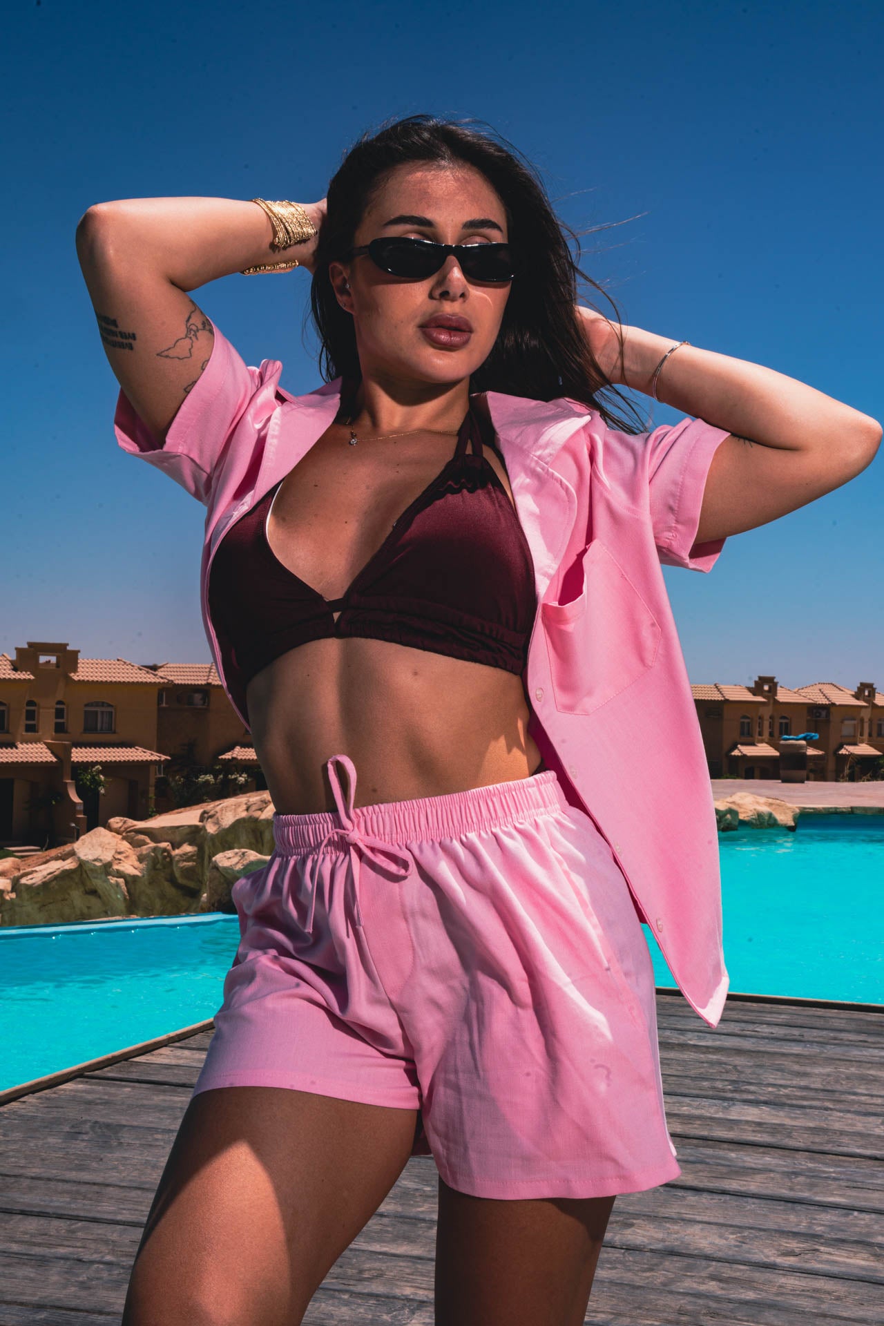 THE PINK LINEN TOP